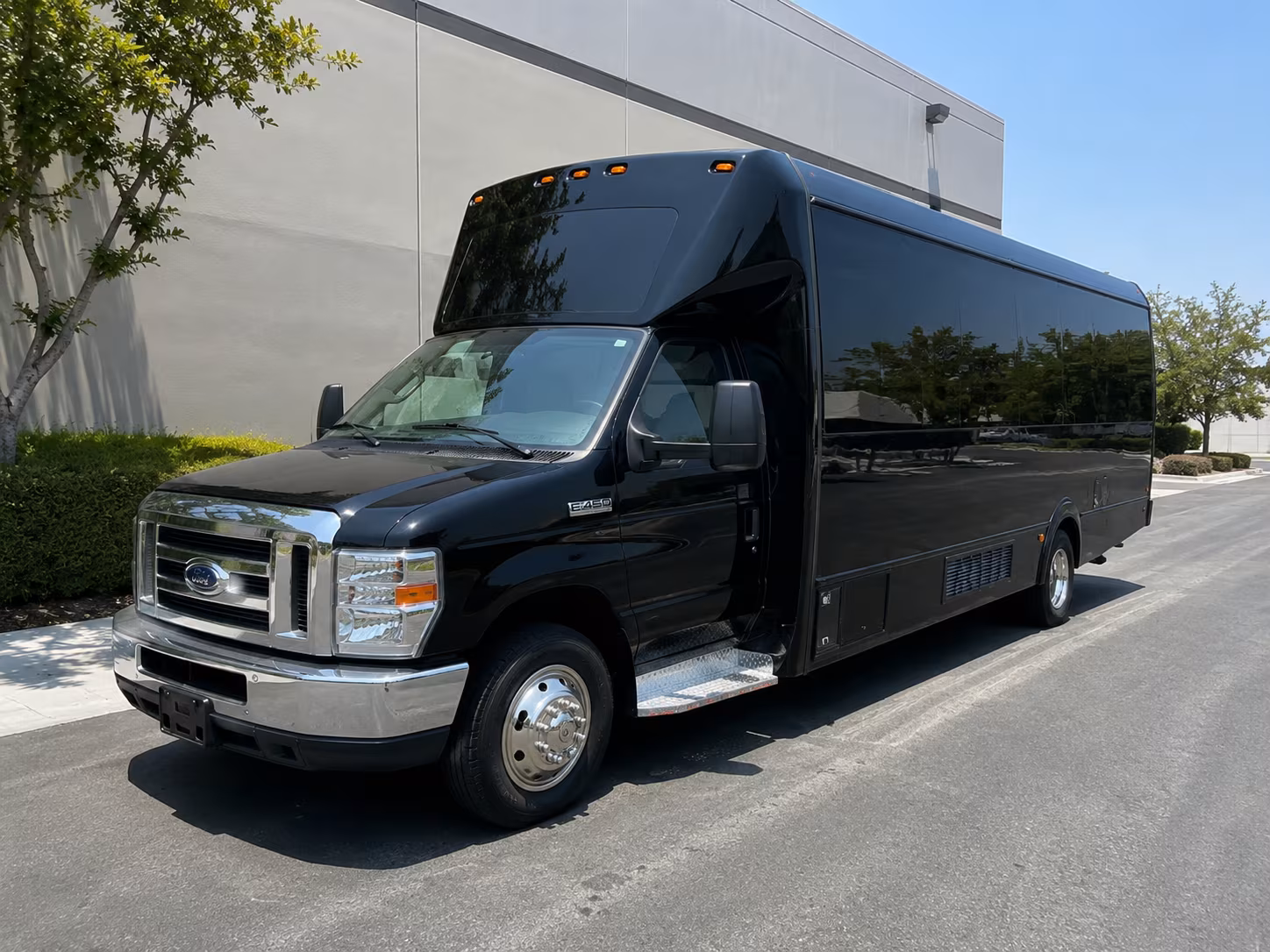 Passenger seating aboard a party bus rental serving Huntington Beach