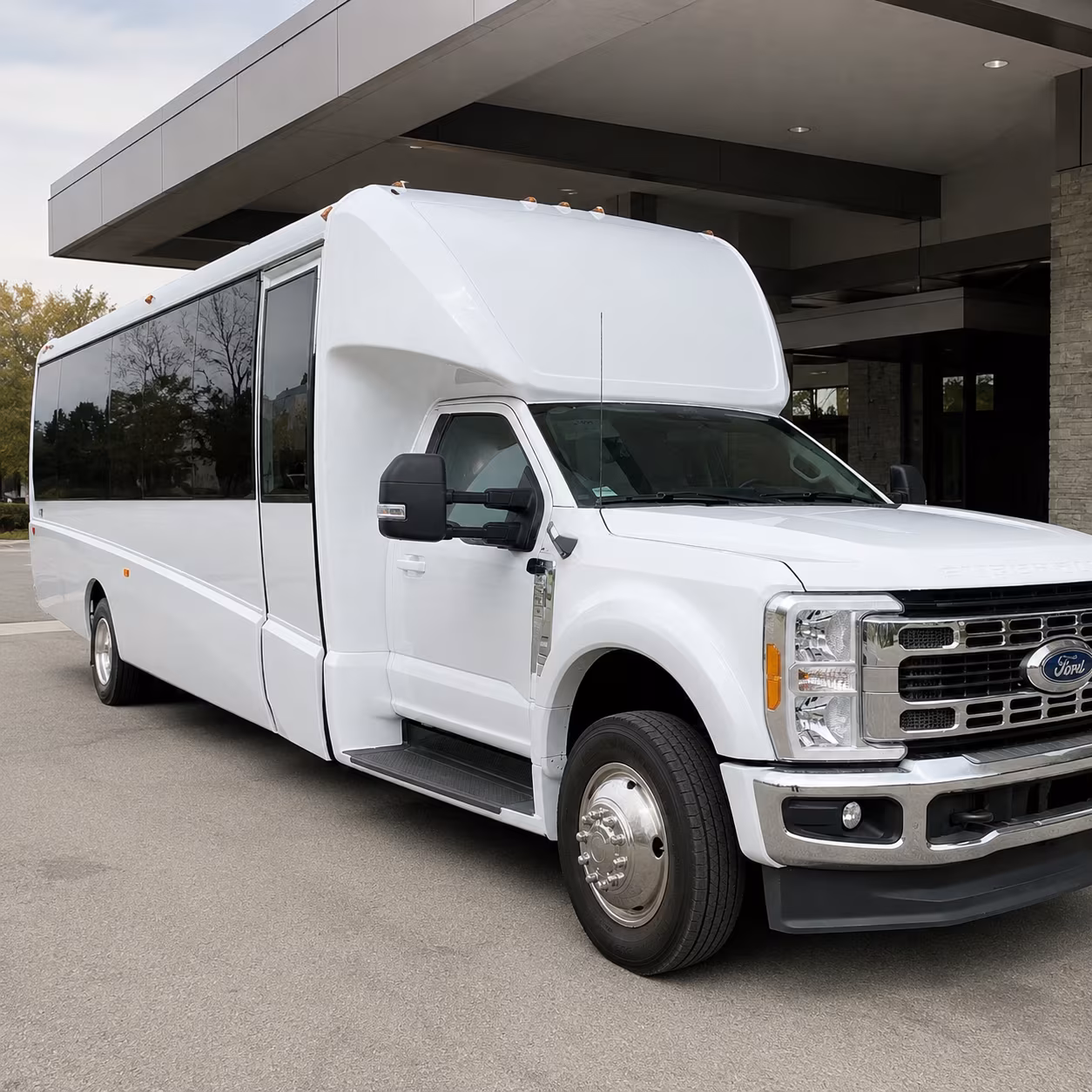 Huntington Beach Airport Shuttle & Transportation party bus exterior