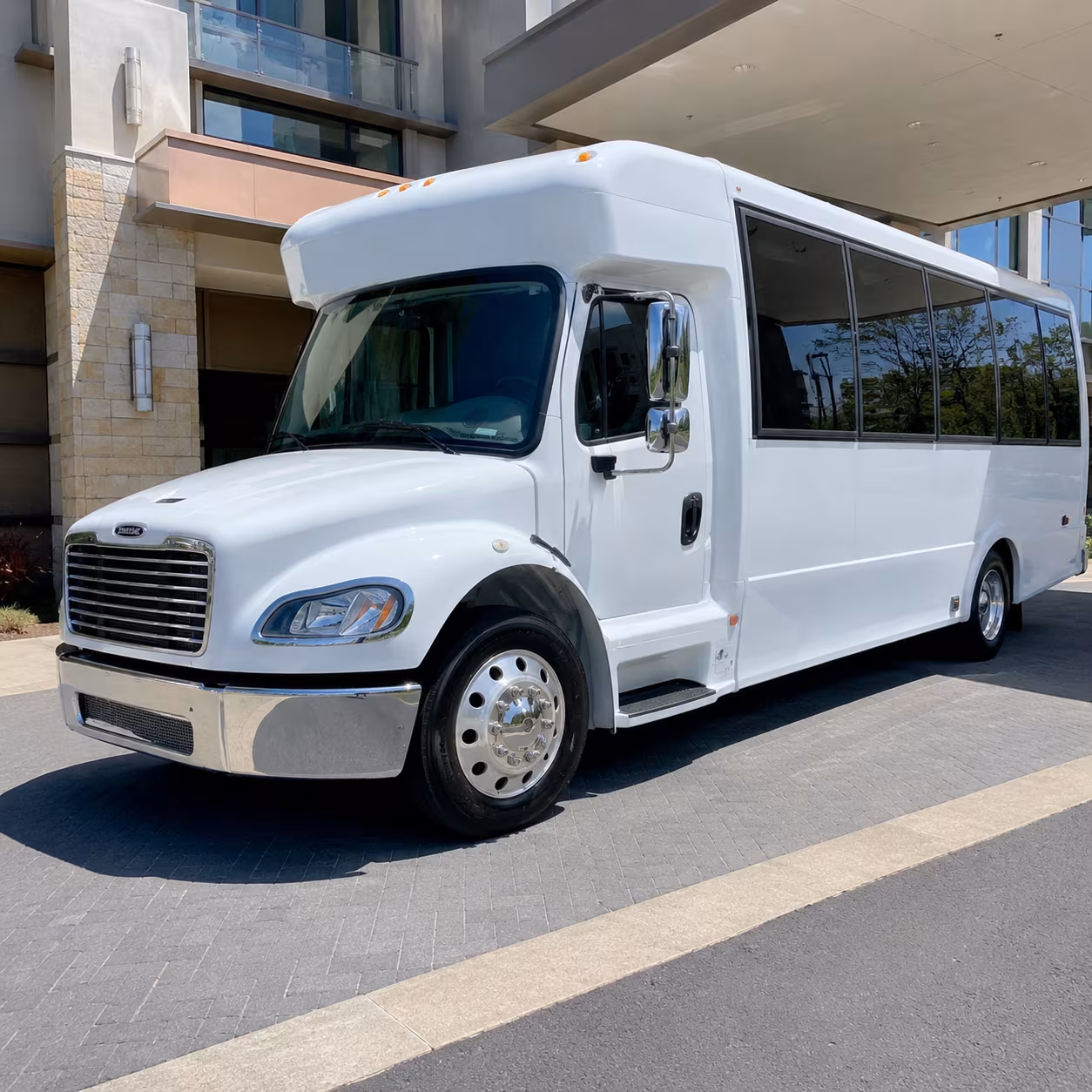 Huntington Beach Airport Shuttle & Transportation party bus exterior