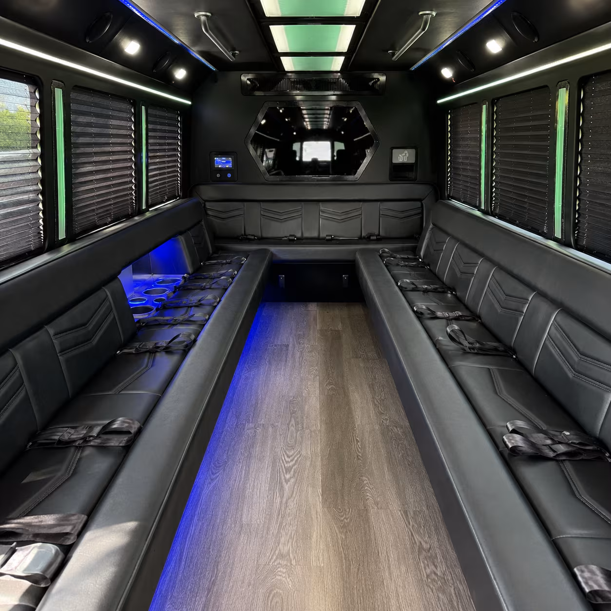 Huntington Beach Birthday, Sweet 16, & Quinceañera Transportation onboard seating