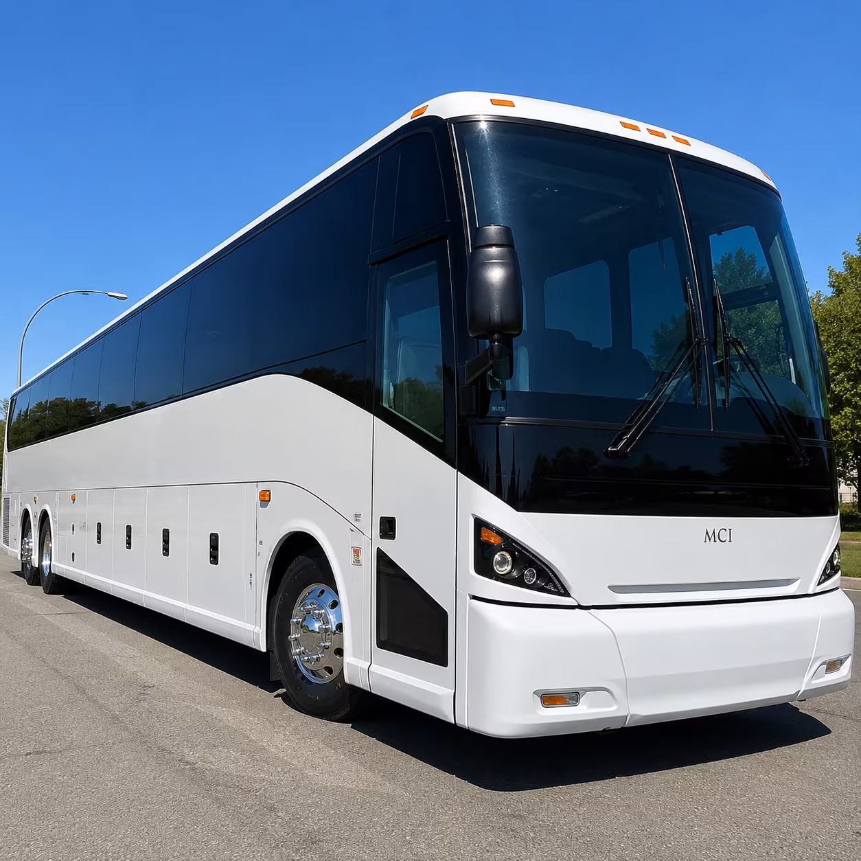 Huntington Beach Corporate Transportation party bus exterior