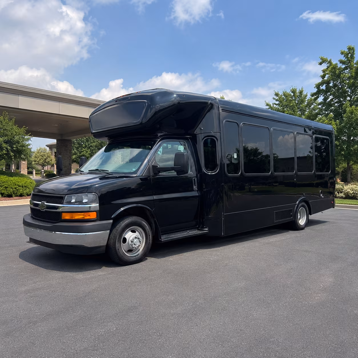 Huntington Beach Private Event Transportation party bus exterior