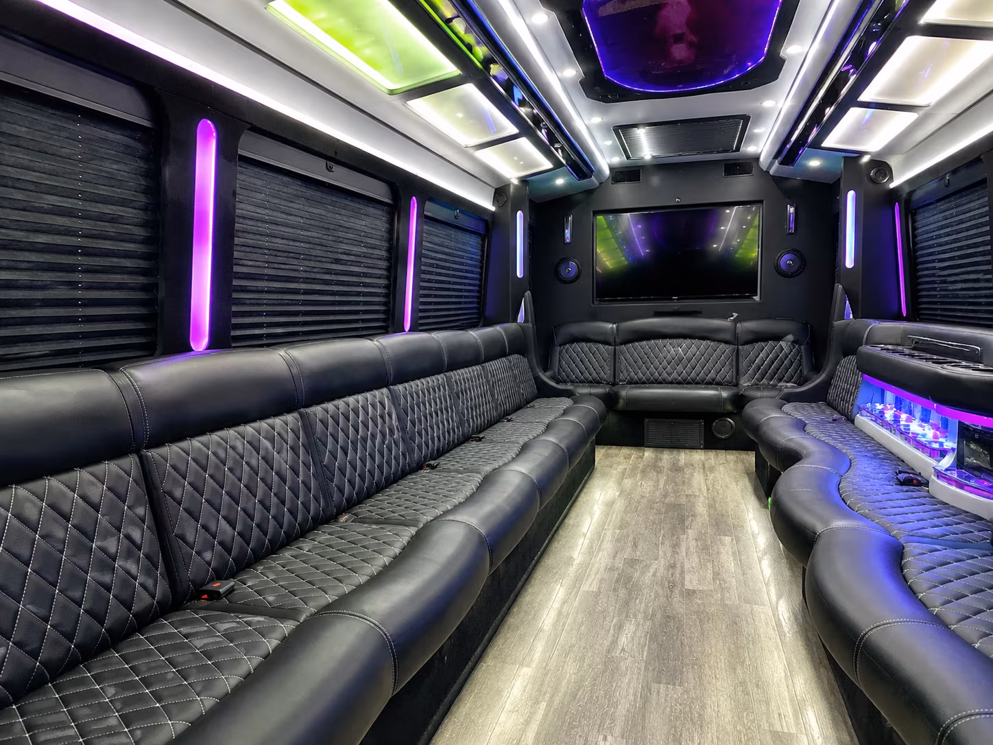 Huntington Beach Prom & Homecoming Transportation party bus exterior