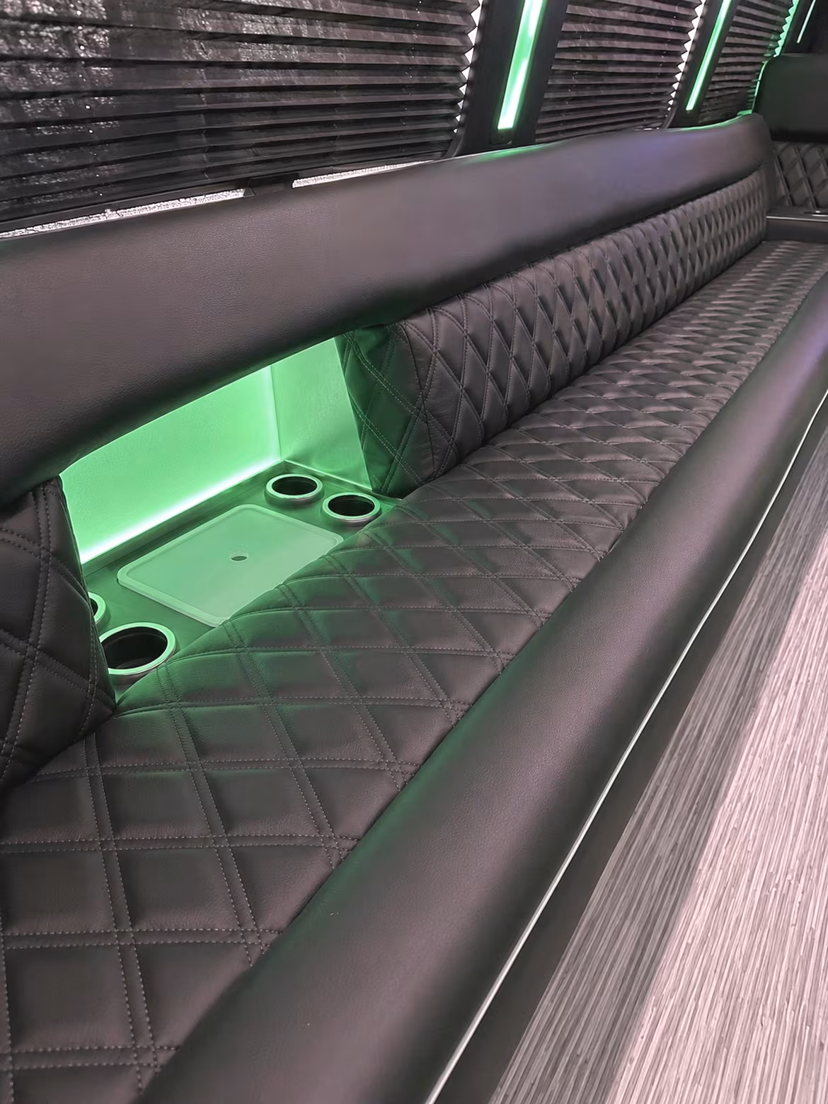 Huntington Beach Prom & Homecoming Transportation party bus interior