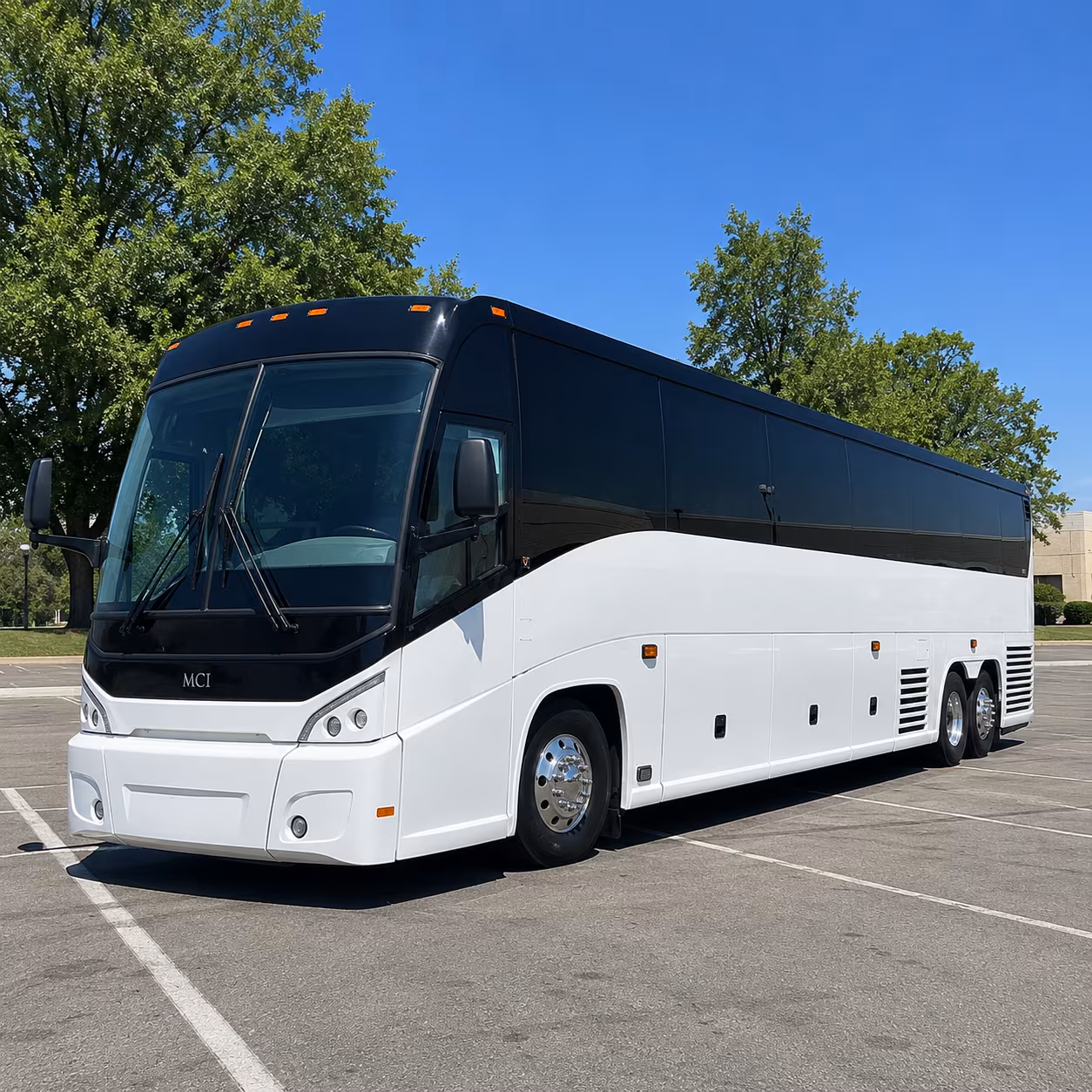 Huntington Beach School Event Transportation party bus exterior