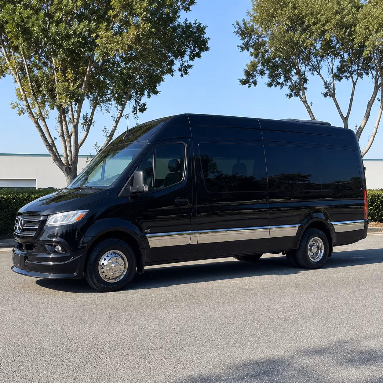 Huntington Beach School Event Transportation party bus exterior