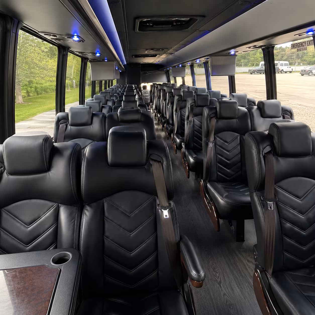Huntington Beach School Event Transportation onboard seating