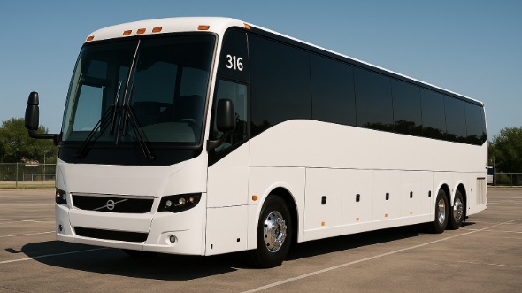 Exterior of Charter Bus Company Fountain Valley's 40 Passenger Party Bus in Fountain Valley