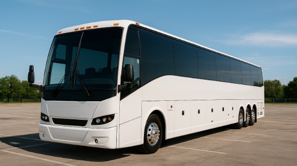 Exterior of Charter Bus Company Orange's 40 Passenger Party Bus in Orange